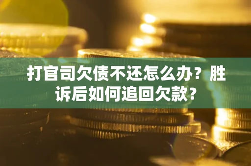 北京打官司欠债不还怎么办？胜诉后如何追回欠款？