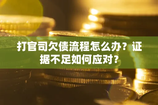 北京打官司欠债流程怎么办？证据不足如何应对？