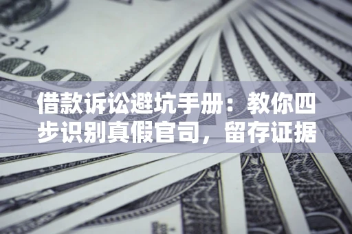 北京借款诉讼避坑手册：教你四步识别真假官司，留存证据不踩雷