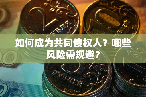 北京如何成为共同债权人？哪些风险需规避？