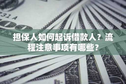 北京担保人如何起诉借款人？流程注意事项有哪些？